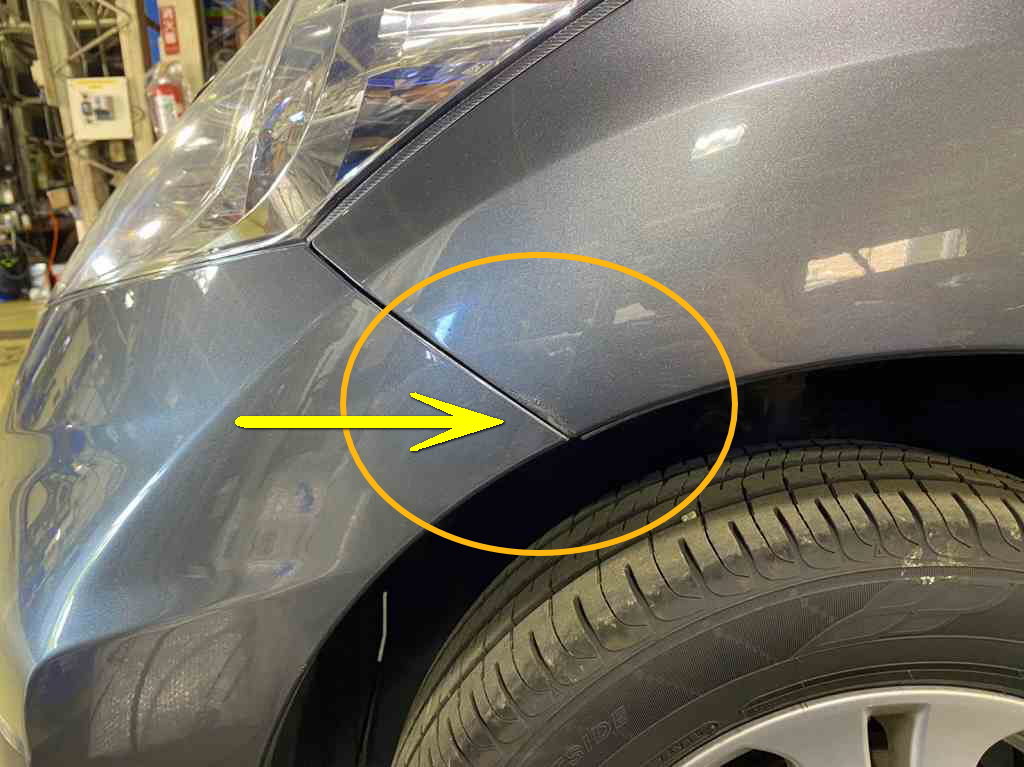 ホンダ フリード サビ修理 左ｆフェンダ 右ドアスライド部 札幌市の板金塗装 キズへこみ事故車の修理